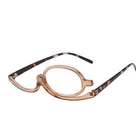 MWUMRCM Make Up Brille,350 Dioptrien Vergrößerungs-Make-Up-Brille,Drehbare Make-Up-Brillen,Make-Up-Lesebrillen Damen,Klappbaren Brillenglas,Makeup Lesebrille Frauen,Modische Augen-Make-Up-Brille