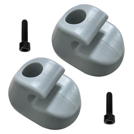 2 clips para visera de Peterbilt Kenworth para visera Clip Kenworth T680, accesorios S16-1023-661, accesorios Peterbilt gris (F01377-2)