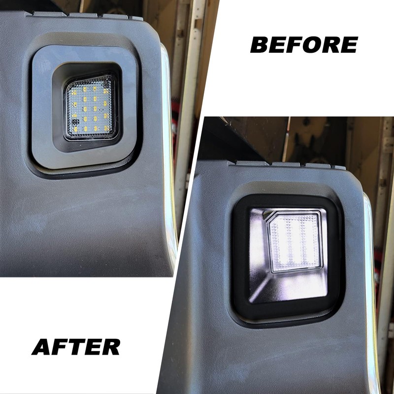 KEEGTBOX Full LED License Plate Light Tag Lamp Assembly Compatible