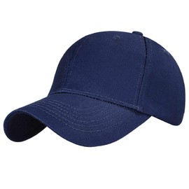 Yuson Girl Baseball Cap Unisex Adjustable Baseball Caps Pure Colour Cotton Cap Baseboard Baseball Cap Hat Summer for Golf Tennis Hiking Running Travel Fishing Men Women, navy, Unit size