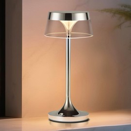 Tubicen Cordless LED Table Lamp, Portable 3 Color Stepless Touch Dimmable Desk lamp, 4000mAh Battery Operated Rechargeable Table Lamp, Cordless Night Light for Bedside Restaurant Bedroom Bars Coffee