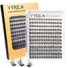 VYRILA Lash Clusters 8-16mm, False Eyelashes 168pcs, Cluster Eyelash Extensions