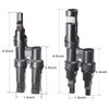 Cleqee MC4 Solar Panel Connector Y Shape MC4 Connector Solar
