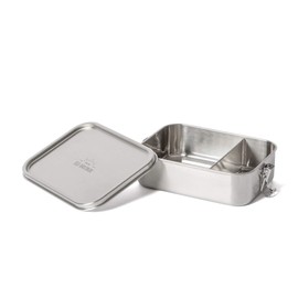 Eco Bento Classic Lunch Box with Compartments 1100 ml Classic Edition Stainless Steel Rectangular Lunch Box BPA-Free and Leak-Proof Dishwasher Safe Lunch Box