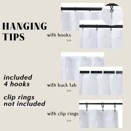 30x48 Inch Length Kitchen Window Cafe Curtains Over Sink,Modern Farmhouse Style Boho Pinch Pleat Linen Sheer Tier Short Curtains for Small Window White