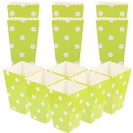 Gadpiparty 24pcs Popcorn Boxes Night Birthday Party Snack Containers French Fries Serving Holders Fun Party Supplies Cute Design