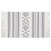 INKAROBOX Cotton Rugs with Tassel Woven Cotton Throw Rug Runner