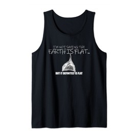 Earth Is Flat Conspiracy Theory Flat Earther Tin Foil Hat Tank Top