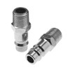 4-Piece 1/4 Inch BSP Quick Coupling Adaptor Plug Nipple for
