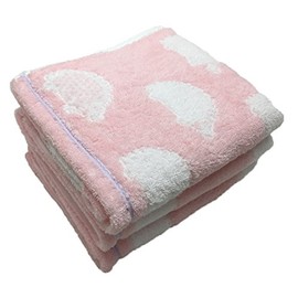 Imabari Towel Brand Certified Hedgehog Face Towels, Set of 3, 13.4 x 31.5 inches (34 x 80 cm) (Pink 3 Pieces)
