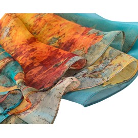 FAIRYGATE Head Scarf for Women UK Blue Shawl Wrap Light Weight Soft Skin Friendly Lightweight and Comfortable Suitabe for Any Special Occasion 160cm x 50cm B7217