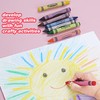 WOSWEL Super Washable Jumbo Crayons Bulk, 4 Pack Crayons with