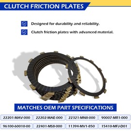 GOLKNHA Clutch & Cover Gasket Kit Compatible with VT750C VT750CD Shadow Ace 750 1998-2003
