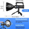 Rechargeable Spotlight 3000000 Lumens Led Spot Lights Outdoor Flashlight Tripod