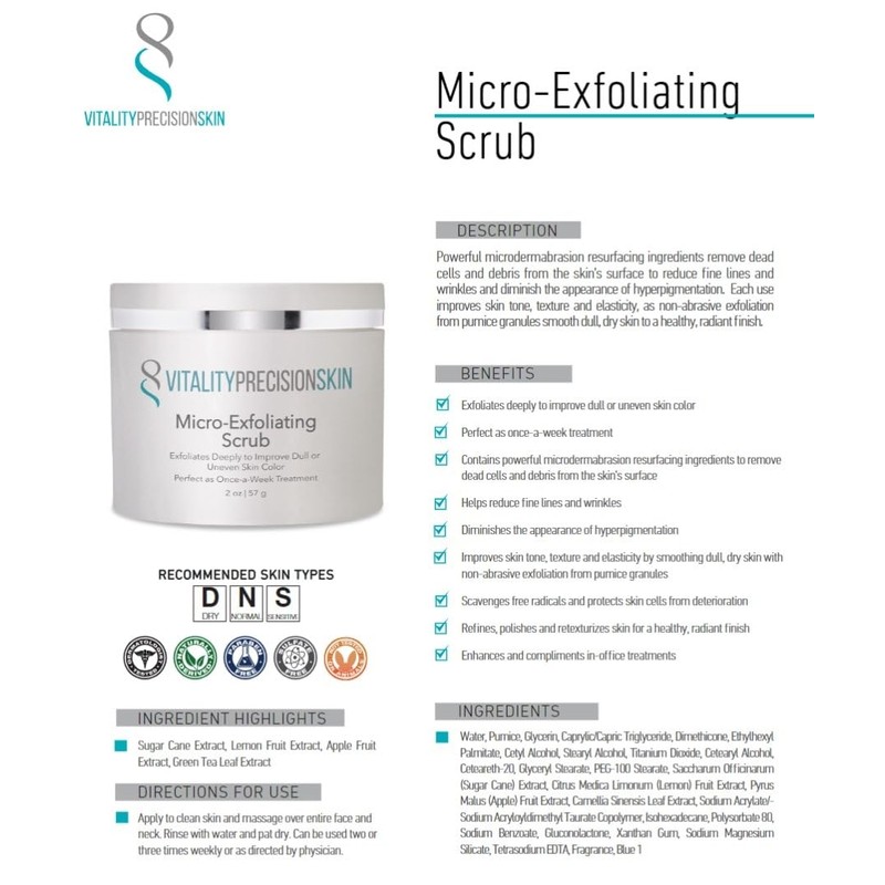 Vitality Precision Skin Micro Exfoliation Scrub / 바이탈리티 프리시전 스킨