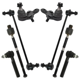 TRQ Front Steering & Suspension Kit Ball Joint Sway Bar Stabilizer Link Tie Rod Compatible with 2007-2012 Acura RDX