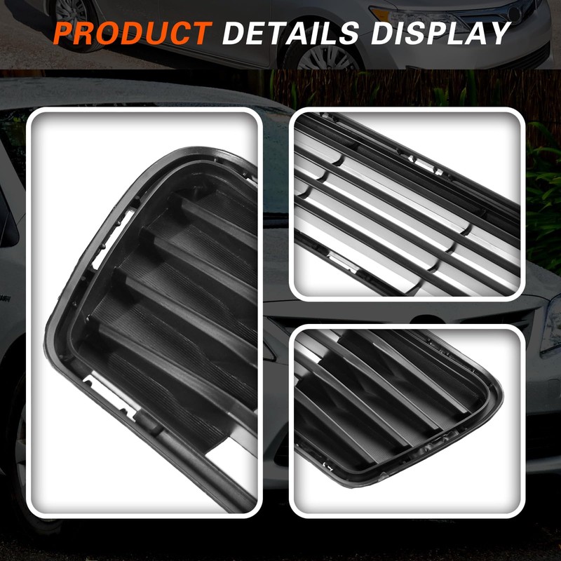 YUWUTF Front Bumper Lower Grille Compatible with 2012 2013 2014