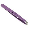 HTS 172T3 3.75" Purple Three Hole Slanted Eyebrow Tweezers