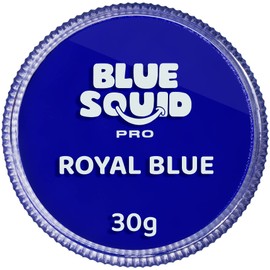 Blue Squid Pro Make-Up Face Paint and Body Paint, Classic Royal Blue 30 g, High Quality, Professional, Water-Based Single Container, Face and Body Paint for Adults, Children and SFX