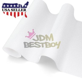 Matte White Frosted Glitter Sparkle Car Vinyl Sticker Decal Roll Sheet 4"x8" (10cmx20cm) Sample
