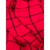 iB-iP Women's Checked Warm Large Oversized Scarf, red