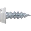 HILLMAN 35263 White Painted Hex Washer-Head Self-Piercing Screws (#7 x