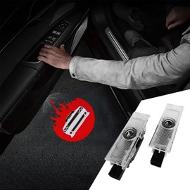 MXGAIC 2Pcs Car Door Lights Compatible with Challenger 2015-Present. Personality Pattern LED Projector Courtesy Welcome Lights for SRT SXT GT RT (Picture 4)