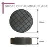 120 x 20 mm Rubber Pad with Waffle Surface for