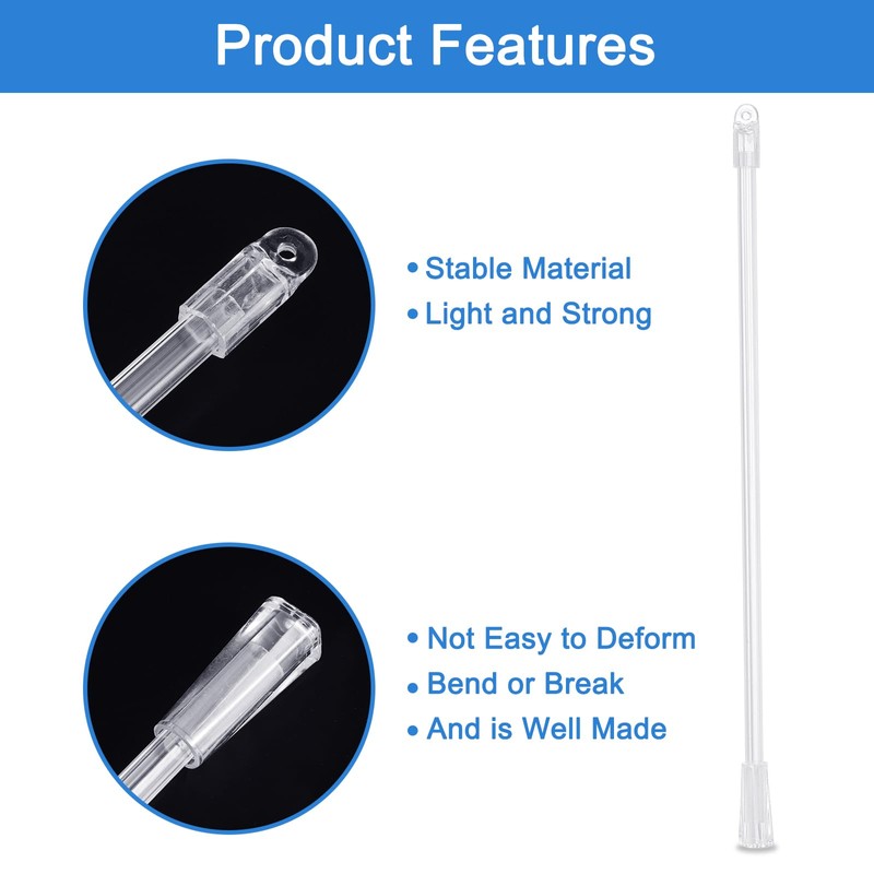 uxcell Blind Wand Replacement, 1Pcs 12" Long Plastic Blind Tilt