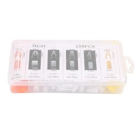 Clip de Guarnecido del Tablero de Instrumentos, 270 Piezas de la Consola del Coche Clips de Tablero de Instrumentos Remaches Hebilla Sujetador Kit de Molduras de Panel Universal