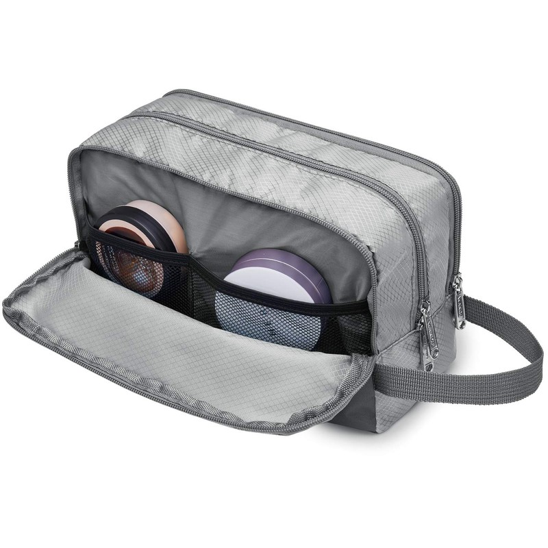 Small Nylon Toiletry Kit Bag, Lightweight Shaving Bag for Men