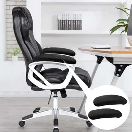 Armrest Covers Armrest Covers 1 Pair Chair Armrest Covers Easy Install Elastic Arm Protection Easy Wash for Chair, Office Chair, Gaming Chair (Black)