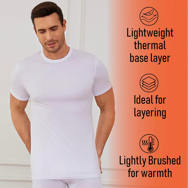 The Essentials Wardrobe Mens TEW Short Sleeved Thermal Top -