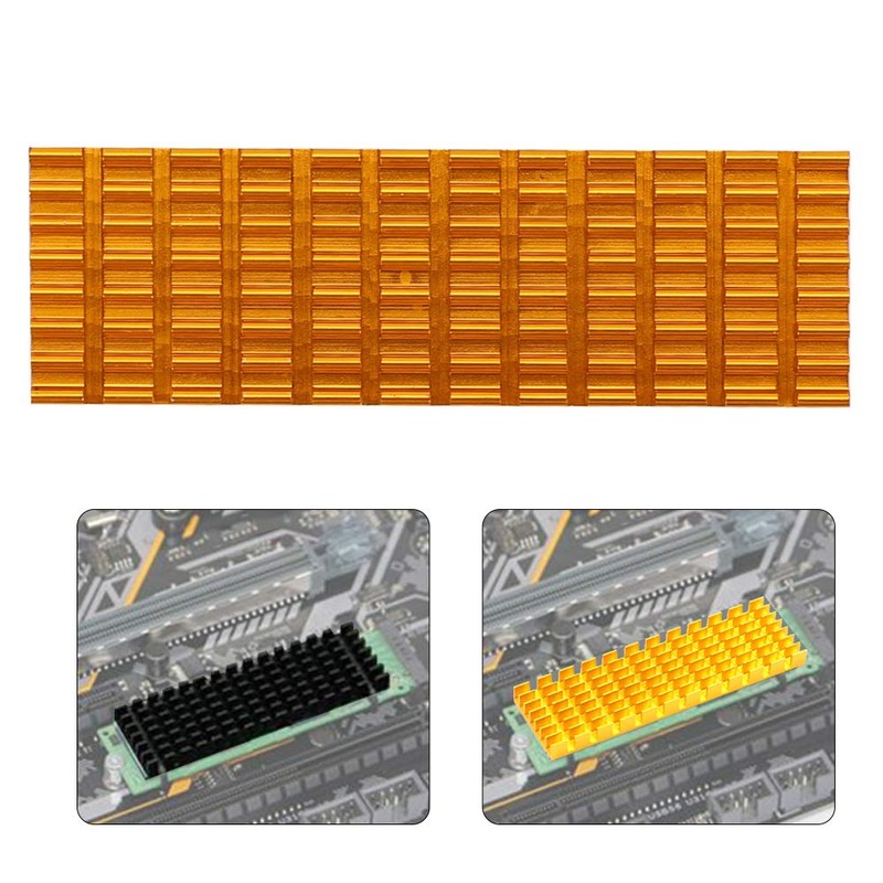 SSD Heatsink, 70 x 22 x 3 mm PCIE M.2