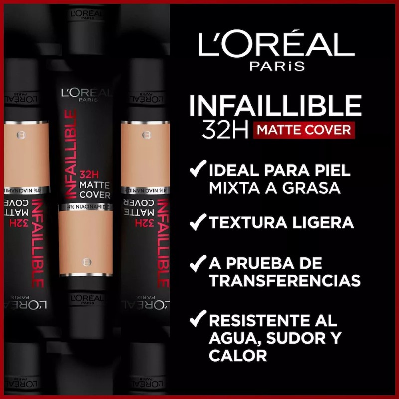 L'Oréal Paris Base de maquillaje líquida L'Oréal Paris 32h Infallible