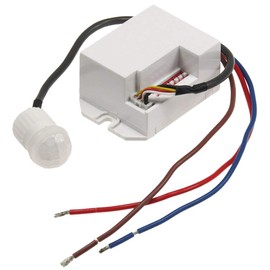Mini Built-In-PIR Motion Sensor CT 15 "230 V 800W LED designed, 15 MM White