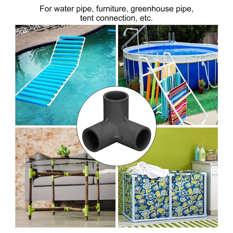 PVC Pipe Connector 3 Way Multifunction Pipe Connector ID25mm Indoor