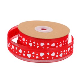 Operitacx 1 Rolle liebe Schneegazeband Sackleinen Künstliche Blumen zur Dekoration wickeln Dekorationen Banddekoration seidenband ribbon valentine's day Verpackungsband Liebesband Polyester