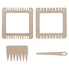 Trimits Weaving Set: Two Small Frames, Comb & Needle, Wood