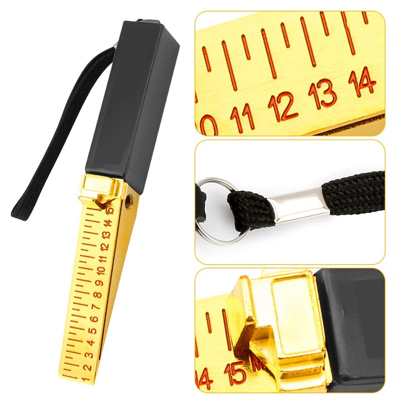 Fire Door Gap Gauge,Precision Wedge-Shaped Vernier Feeler Gauge for Engineering
