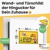 DankeDir! Pakete bitte hier abgen - Sign 30 x 20