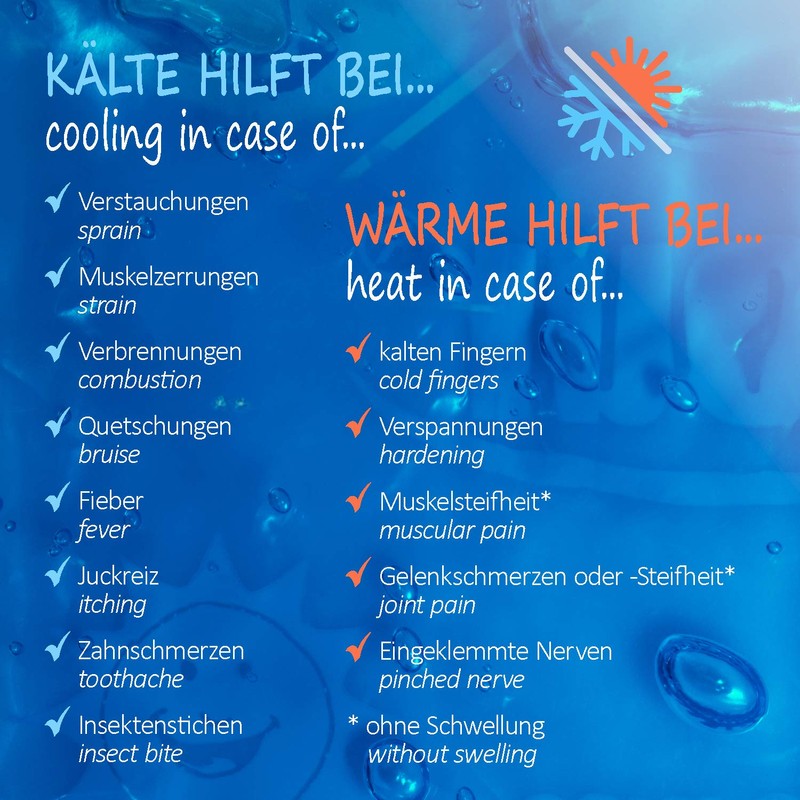 com-four® Multi-Purpose Compresses, for Hot and Cold Applications, with Fleece