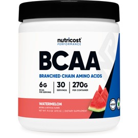Nutricost BCAA Powder (Watermelon, 90 Serv) - Optimal 2:1:1 Ratio