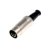 Cube-LED 5-pin DIN plug soldered audio MIDI cable connector -