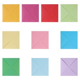 10 Pcs Ddakji Paper Flip Toys, Korean Traditional Ddakji Flip Card Game Colorful Hard Cardboard Hiting Paper Game for Party Props Supplies