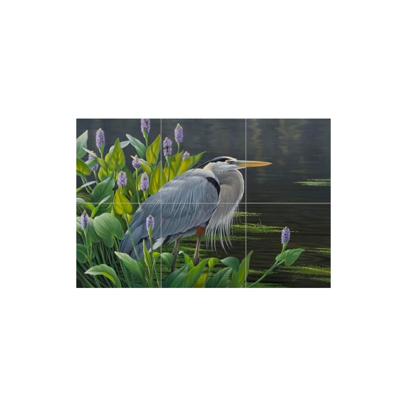 Ceramic Backsplash Tile Mural Waterfowl Bird Kitchen/Bathroom - Biding Time