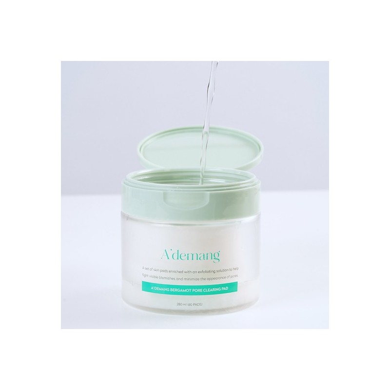 Adman Bergamot Pore Clearing Toner Pads 60 Sheets / 아드망