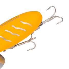 Arbogast Jitterbug Topwater Bass Fishing Lure - Excellent for Night Fishing, Yellow, G600 (2 1/2 in, 3/8 oz)