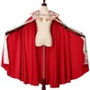 BLESSUME Gothic Cope Priest Vestment Print Costume Robe Red