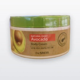 The Saem Natural Daily Avocado Body Cream 300ml 726434 / 더샘 내추럴 데일리 아보카도 바디 크림 300ml 726434